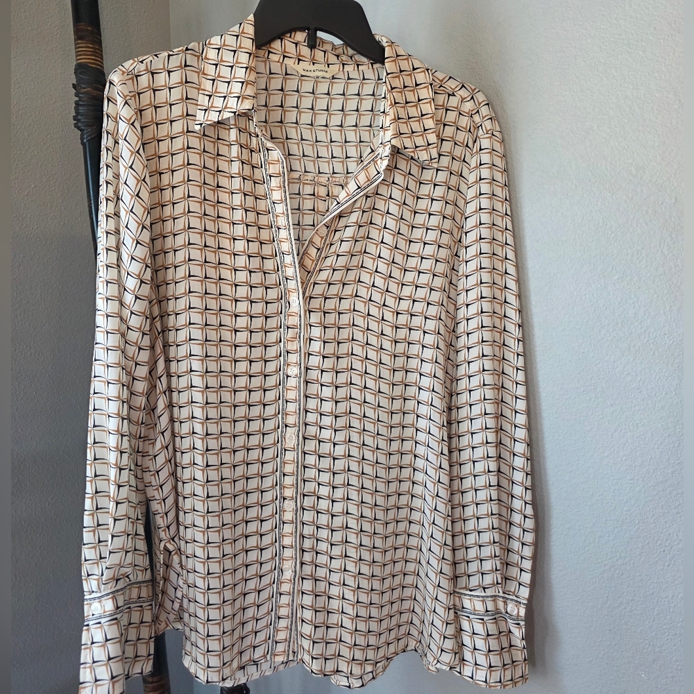MAX STUDIO button Long Sleeve Shirt.